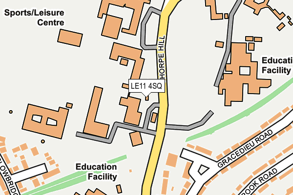 LE11 4SQ map - OS OpenMap – Local (Ordnance Survey) LE11 4SQ map - OS OpenMap – Local (Ordnance Survey)