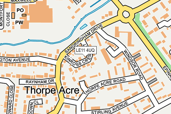 LE11 4UQ map - OS OpenMap – Local (Ordnance Survey) LE11 4UQ map - OS OpenMap – Local (Ordnance Survey)