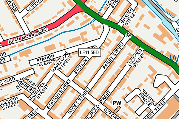 LE11 5ED map - OS OpenMap – Local (Ordnance Survey) LE11 5ED map - OS OpenMap – Local (Ordnance Survey)