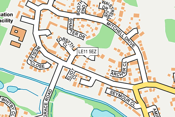 LE11 5EZ map - OS OpenMap – Local (Ordnance Survey) LE11 5EZ map - OS OpenMap – Local (Ordnance Survey)