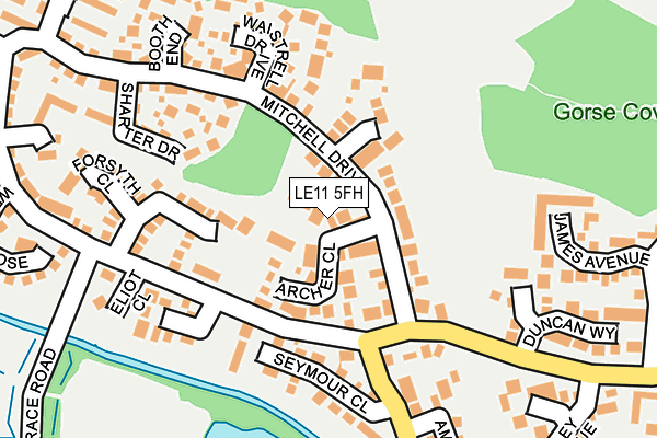 LE11 5FH map - OS OpenMap – Local (Ordnance Survey) LE11 5FH map - OS OpenMap – Local (Ordnance Survey)