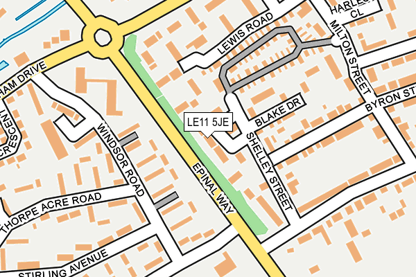 LE11 5JE map - OS OpenMap – Local (Ordnance Survey) LE11 5JE map - OS OpenMap – Local (Ordnance Survey)