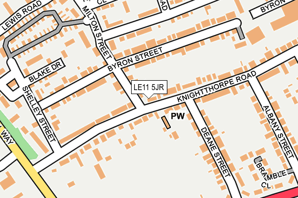 LE11 5JR map - OS OpenMap – Local (Ordnance Survey) LE11 5JR map - OS OpenMap – Local (Ordnance Survey)