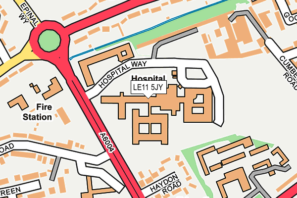 LE11 5JY map - OS OpenMap – Local (Ordnance Survey) LE11 5JY map - OS OpenMap – Local (Ordnance Survey)