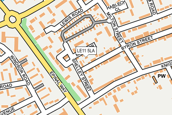 LE11 5LA map - OS OpenMap – Local (Ordnance Survey) LE11 5LA map - OS OpenMap – Local (Ordnance Survey)