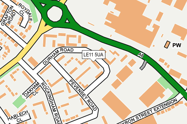 LE11 5UA map - OS OpenMap – Local (Ordnance Survey) LE11 5UA map - OS OpenMap – Local (Ordnance Survey)