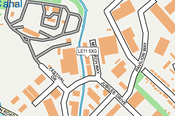 LE11 5XG map - OS OpenMap – Local (Ordnance Survey) LE11 5XG map - OS OpenMap – Local (Ordnance Survey)