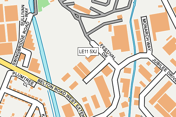LE11 5XJ map - OS OpenMap – Local (Ordnance Survey) LE11 5XJ map - OS OpenMap – Local (Ordnance Survey)