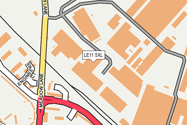 LE11 5XL map - OS OpenMap – Local (Ordnance Survey) LE11 5XL map - OS OpenMap – Local (Ordnance Survey)