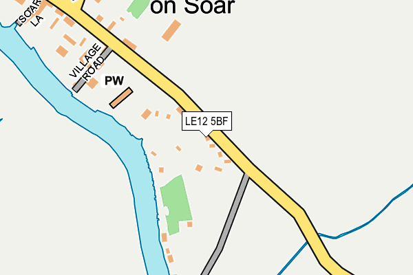 LE12 5BF map - OS OpenMap – Local (Ordnance Survey) LE12 5BF map - OS OpenMap – Local (Ordnance Survey)