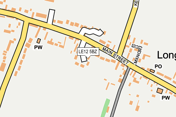 LE12 5BZ map - OS OpenMap – Local (Ordnance Survey) LE12 5BZ map - OS OpenMap – Local (Ordnance Survey)