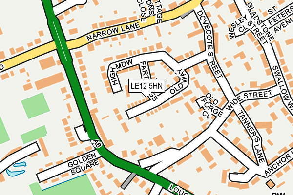 LE12 5HN map - OS OpenMap – Local (Ordnance Survey) LE12 5HN map - OS OpenMap – Local (Ordnance Survey)