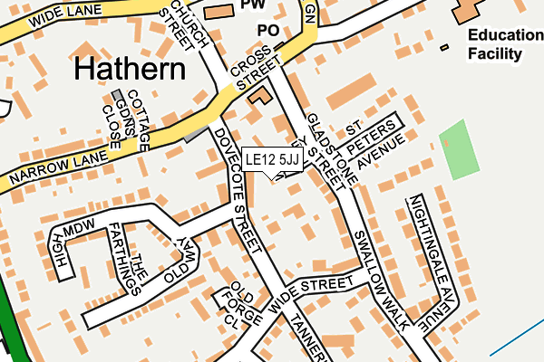LE12 5JJ map - OS OpenMap – Local (Ordnance Survey) LE12 5JJ map - OS OpenMap – Local (Ordnance Survey)