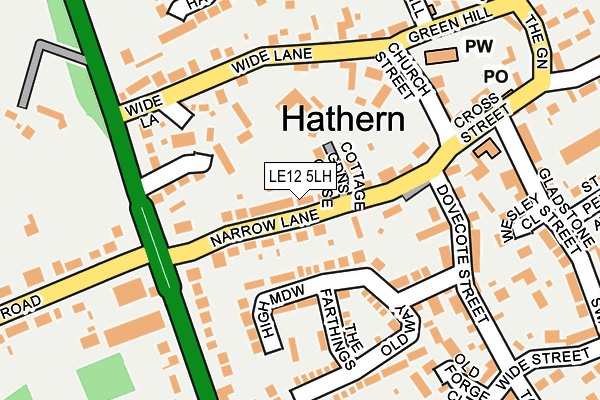 LE12 5LH map - OS OpenMap – Local (Ordnance Survey) LE12 5LH map - OS OpenMap – Local (Ordnance Survey)