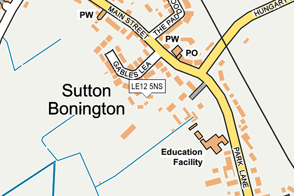 LE12 5NS map - OS OpenMap – Local (Ordnance Survey) LE12 5NS map - OS OpenMap – Local (Ordnance Survey)