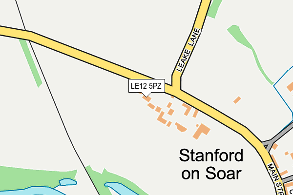 LE12 5PZ map - OS OpenMap – Local (Ordnance Survey) LE12 5PZ map - OS OpenMap – Local (Ordnance Survey)