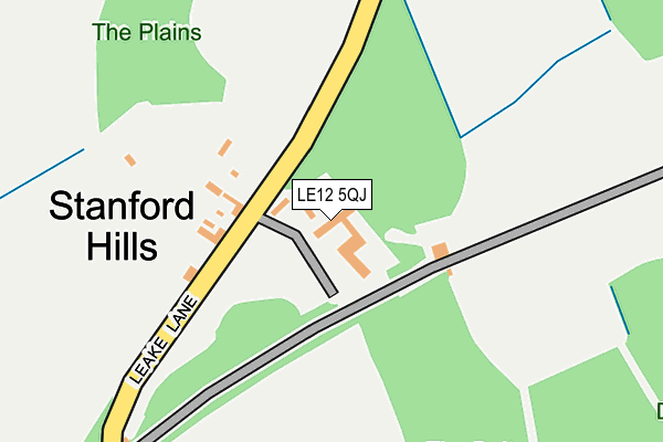 LE12 5QJ map - OS OpenMap – Local (Ordnance Survey) LE12 5QJ map - OS OpenMap – Local (Ordnance Survey)