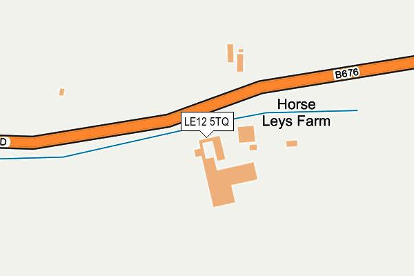 LE12 5TQ map - OS OpenMap – Local (Ordnance Survey) LE12 5TQ map - OS OpenMap – Local (Ordnance Survey)