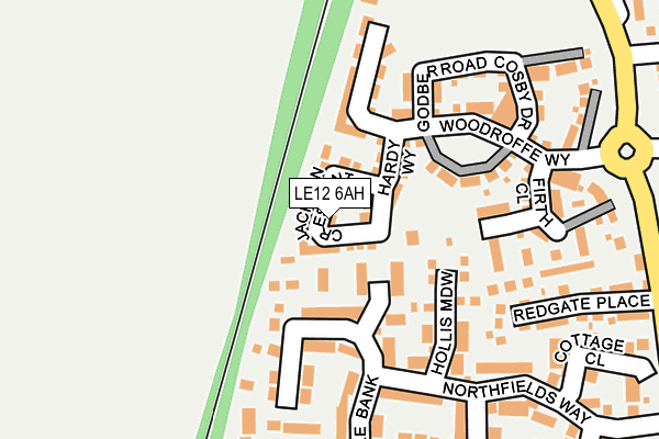 LE12 6AH map - OS OpenMap – Local (Ordnance Survey) LE12 6AH map - OS OpenMap – Local (Ordnance Survey)