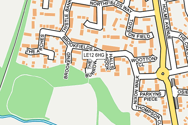 LE12 6HG map - OS OpenMap – Local (Ordnance Survey) LE12 6HG map - OS OpenMap – Local (Ordnance Survey)