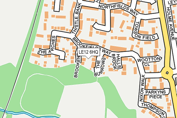 LE12 6HQ map - OS OpenMap – Local (Ordnance Survey) LE12 6HQ map - OS OpenMap – Local (Ordnance Survey)