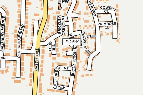 LE12 6HY map - OS OpenMap – Local (Ordnance Survey) LE12 6HY map - OS OpenMap – Local (Ordnance Survey)