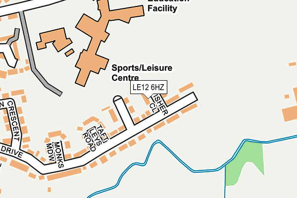 LE12 6HZ map - OS OpenMap – Local (Ordnance Survey) LE12 6HZ map - OS OpenMap – Local (Ordnance Survey)