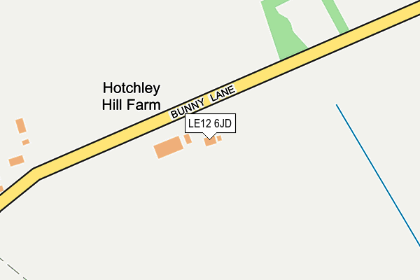LE12 6JD map - OS OpenMap – Local (Ordnance Survey) LE12 6JD map - OS OpenMap – Local (Ordnance Survey)