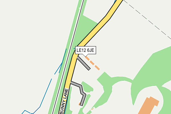 LE12 6JE map - OS OpenMap – Local (Ordnance Survey) LE12 6JE map - OS OpenMap – Local (Ordnance Survey)