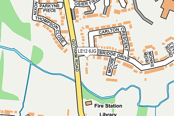 LE12 6JG map - OS OpenMap – Local (Ordnance Survey) LE12 6JG map - OS OpenMap – Local (Ordnance Survey)