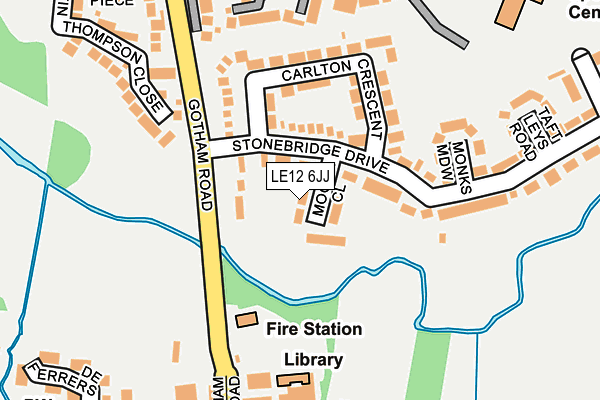 LE12 6JJ map - OS OpenMap – Local (Ordnance Survey) LE12 6JJ map - OS OpenMap – Local (Ordnance Survey)