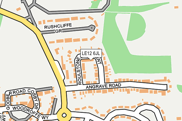 LE12 6JL map - OS OpenMap – Local (Ordnance Survey) LE12 6JL map - OS OpenMap – Local (Ordnance Survey)
