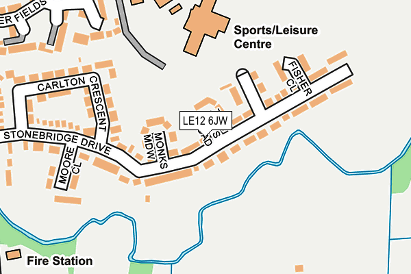 LE12 6JW map - OS OpenMap – Local (Ordnance Survey) LE12 6JW map - OS OpenMap – Local (Ordnance Survey)