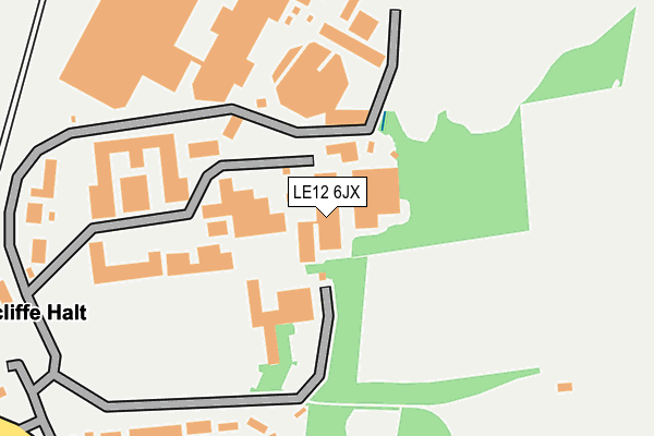 LE12 6JX map - OS OpenMap – Local (Ordnance Survey) LE12 6JX map - OS OpenMap – Local (Ordnance Survey)