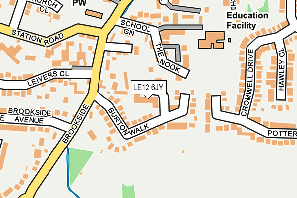 LE12 6JY map - OS OpenMap – Local (Ordnance Survey) LE12 6JY map - OS OpenMap – Local (Ordnance Survey)