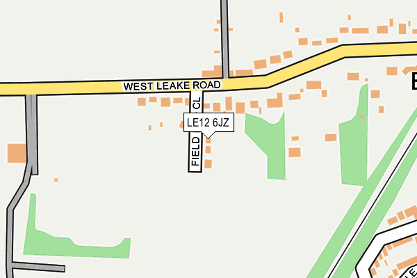LE12 6JZ map - OS OpenMap – Local (Ordnance Survey) LE12 6JZ map - OS OpenMap – Local (Ordnance Survey)