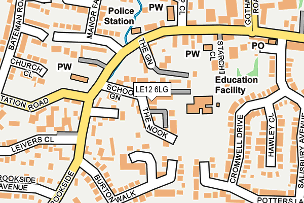 LE12 6LG map - OS OpenMap – Local (Ordnance Survey) LE12 6LG map - OS OpenMap – Local (Ordnance Survey)