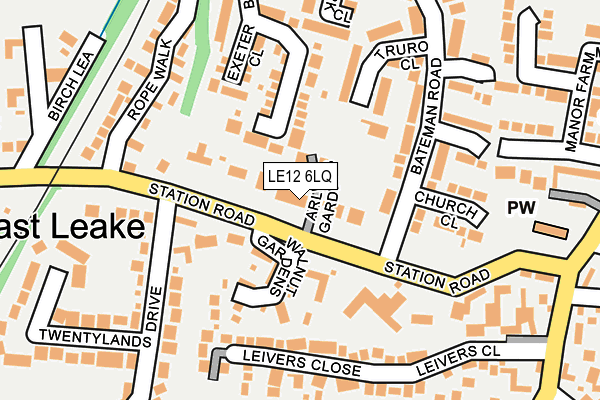 LE12 6LQ map - OS OpenMap – Local (Ordnance Survey) LE12 6LQ map - OS OpenMap – Local (Ordnance Survey)