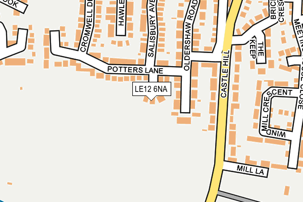 LE12 6NA map - OS OpenMap – Local (Ordnance Survey) LE12 6NA map - OS OpenMap – Local (Ordnance Survey)