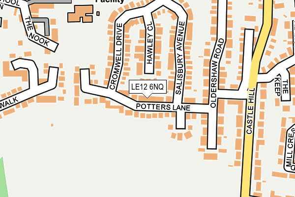 LE12 6NQ map - OS OpenMap – Local (Ordnance Survey) LE12 6NQ map - OS OpenMap – Local (Ordnance Survey)