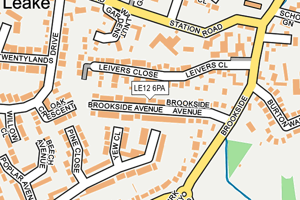 LE12 6PA map - OS OpenMap – Local (Ordnance Survey) LE12 6PA map - OS OpenMap – Local (Ordnance Survey)