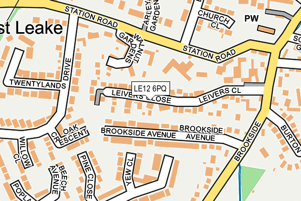 LE12 6PQ map - OS OpenMap – Local (Ordnance Survey) LE12 6PQ map - OS OpenMap – Local (Ordnance Survey)