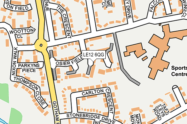 LE12 6QG map - OS OpenMap – Local (Ordnance Survey) LE12 6QG map - OS OpenMap – Local (Ordnance Survey)