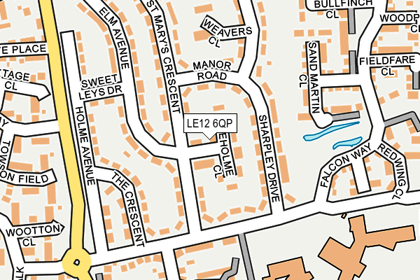 LE12 6QP map - OS OpenMap – Local (Ordnance Survey) LE12 6QP map - OS OpenMap – Local (Ordnance Survey)