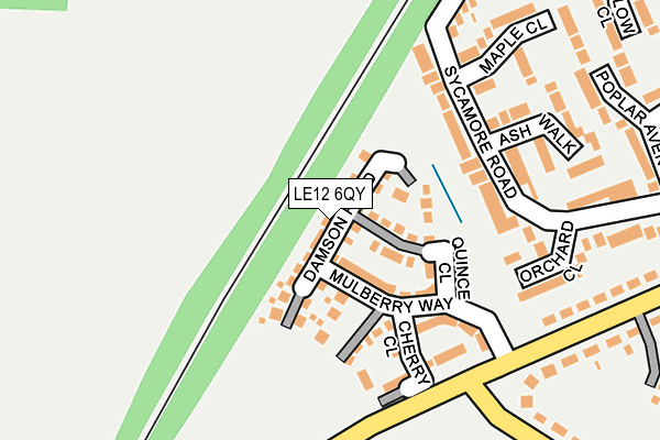 LE12 6QY map - OS OpenMap – Local (Ordnance Survey) LE12 6QY map - OS OpenMap – Local (Ordnance Survey)