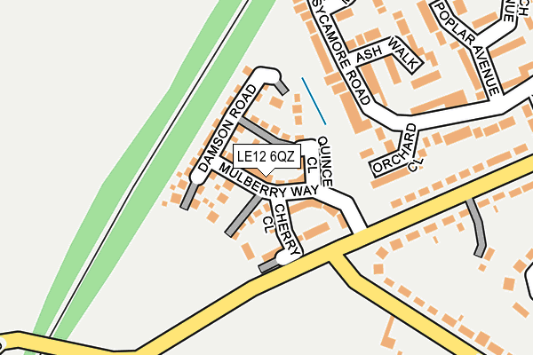 LE12 6QZ map - OS OpenMap – Local (Ordnance Survey) LE12 6QZ map - OS OpenMap – Local (Ordnance Survey)