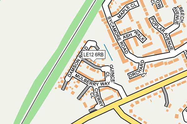 LE12 6RB map - OS OpenMap – Local (Ordnance Survey) LE12 6RB map - OS OpenMap – Local (Ordnance Survey)