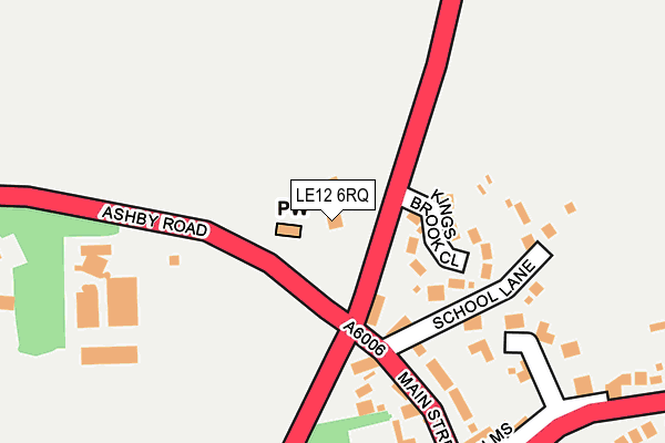 LE12 6RQ map - OS OpenMap – Local (Ordnance Survey) LE12 6RQ map - OS OpenMap – Local (Ordnance Survey)