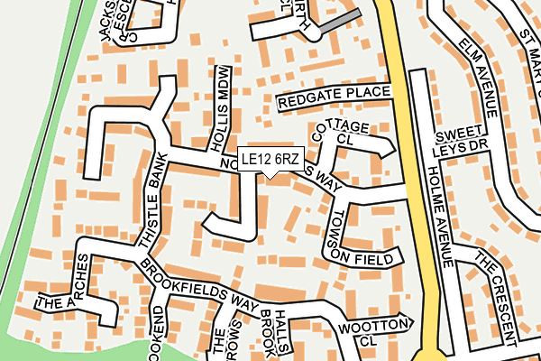LE12 6RZ map - OS OpenMap – Local (Ordnance Survey) LE12 6RZ map - OS OpenMap – Local (Ordnance Survey)