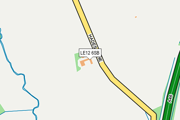 LE12 6SB map - OS OpenMap – Local (Ordnance Survey) LE12 6SB map - OS OpenMap – Local (Ordnance Survey)